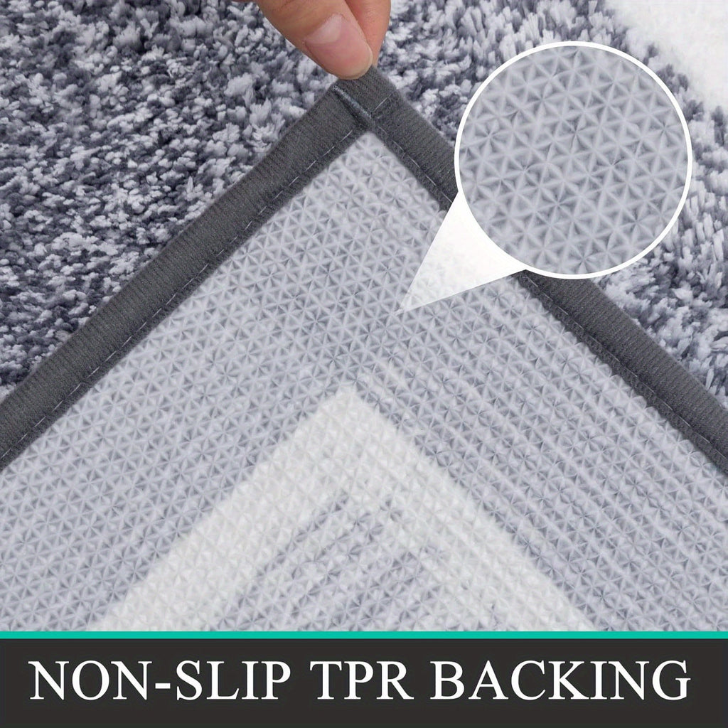Bathroom Rugs Sets 2pcs, Non Slip Bath Mats for Bathroom, Absorbent Bath Rugs Floor Mat, Machine Washable Shower Rugs for Bathroom Floor, Tub and Shower