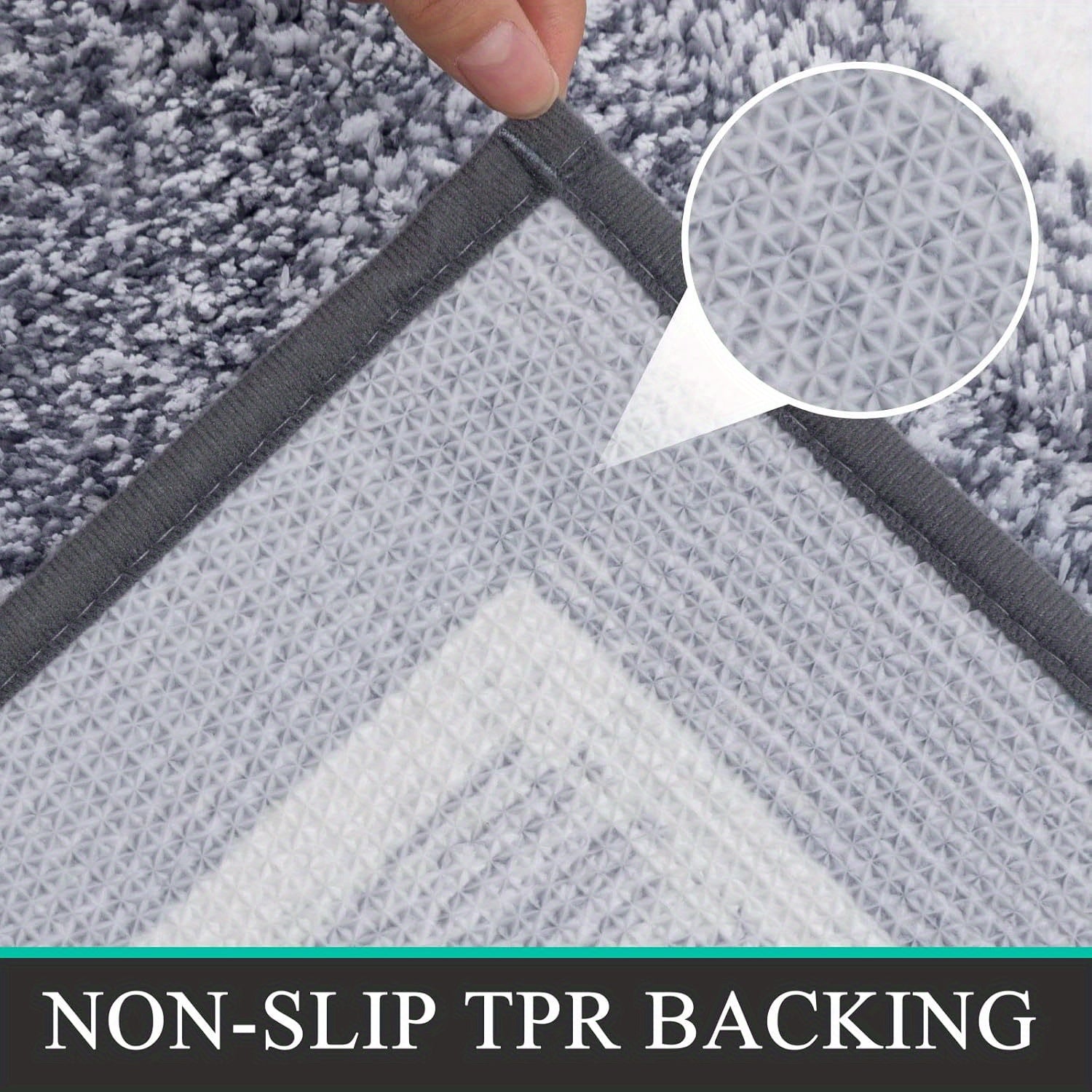 Bathroom Rugs Sets 2pcs, Non Slip Bath Mats for Bathroom, Absorbent Bath Rugs Floor Mat, Machine Washable Shower Rugs for Bathroom Floor, Tub and Shower