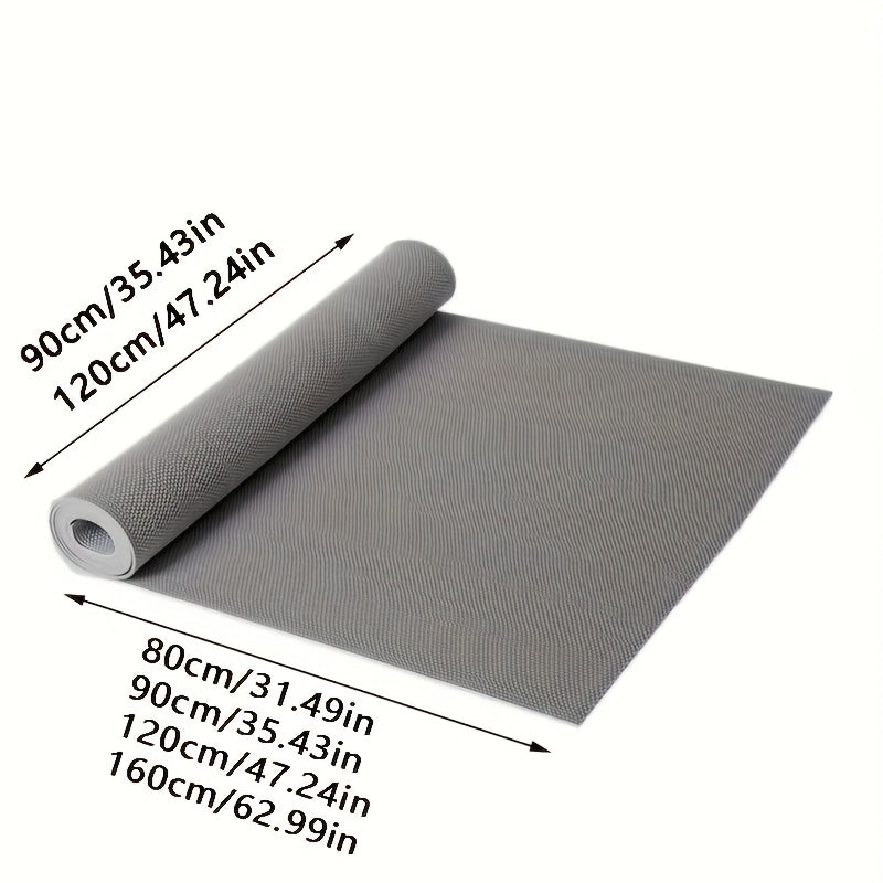 [Anti-Slip Pad] Thin 1pc 4.5mm PVC Anti-Slip Pad | Hollow Non-Slip Drainage Mat for Bathroom and Kitchen, Machine Made, Hand Wash Only, Rectangular Shape, High Absorbency Mat