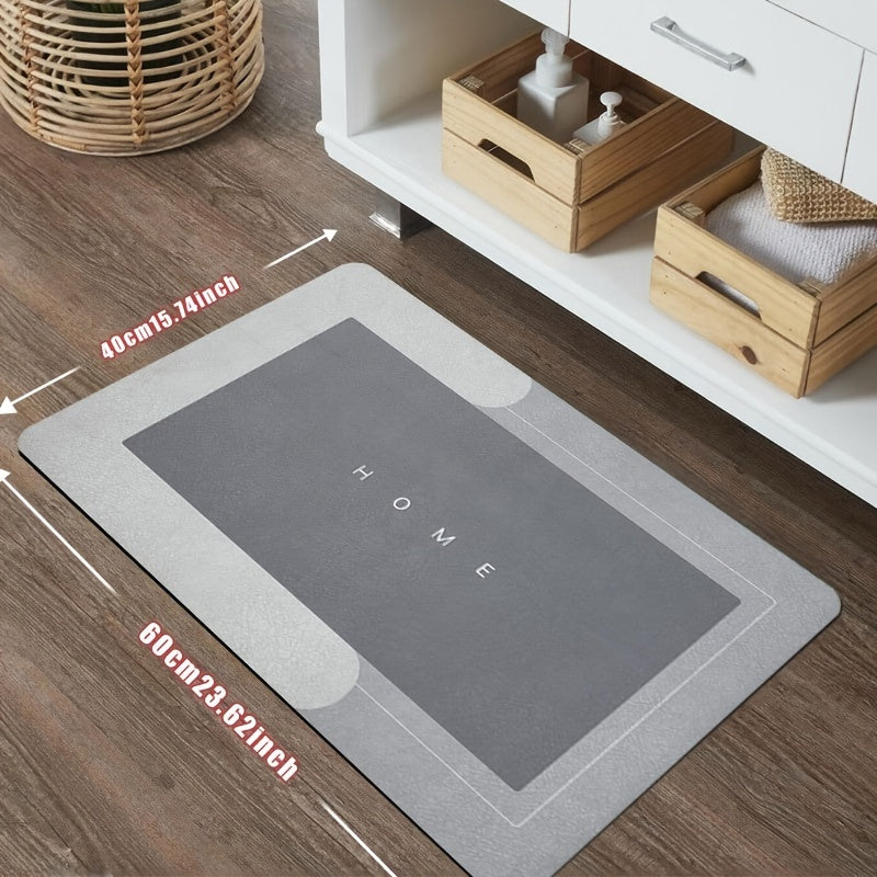 1pc TrueLove Super Absorbent Diatomaceous Earth Bathroom Mats - Quick-Drying, Non-Slip Floor Mats, Mats, Ideal For Bathroom, Carpets, And Bathroom Door Mats, Excellent Water Absorption