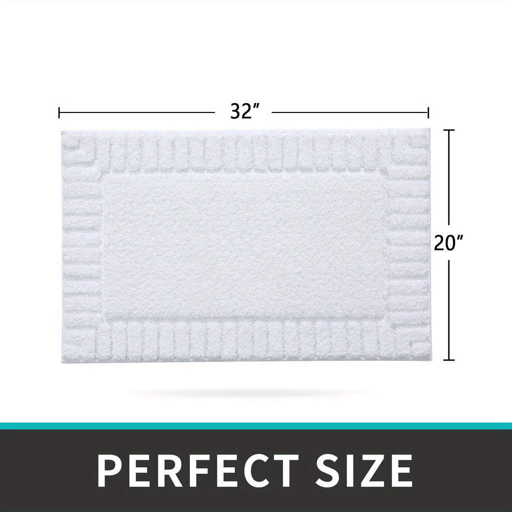 DAJIANG Bath Mat Bathroom Rugs Shower Bathmat Absorbent Washable Carpet Mats for Floor Non Slip 16"x24" Dark Grey