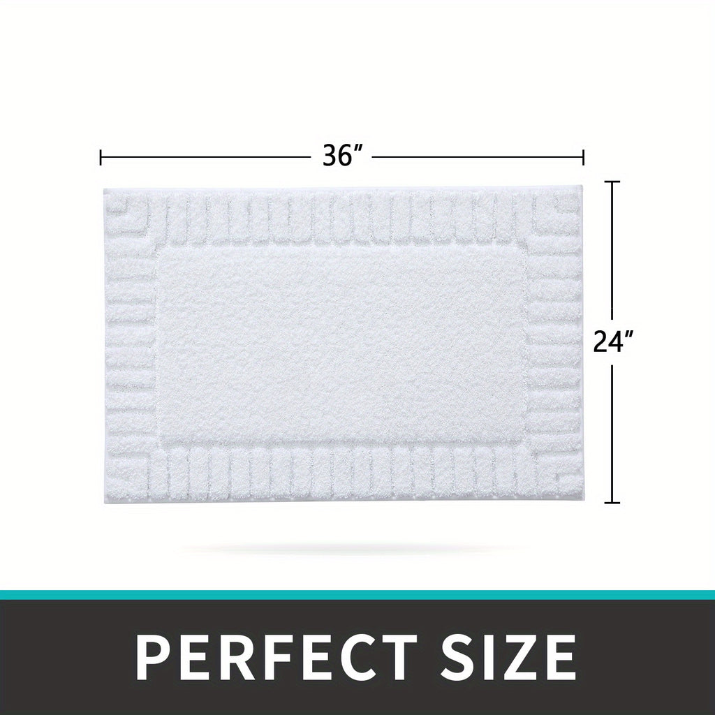 DAJIANG Bath Mat Bathroom Rugs Shower Bathmat Absorbent Washable Carpet Mats for Floor Non Slip 16"x24" Dark Grey