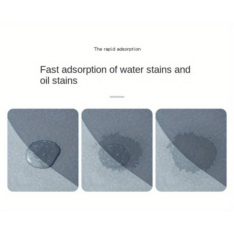 1pc High Quality Diatomaceous Earth Kitchen Floor Mat with Non-Slip Bottom Super Absorbent Floor Mat, Fast Drying Bathroom Living Room Large Carpet, Hotel Bath Mat, Hotel Commercial Gurpurak Mubarak