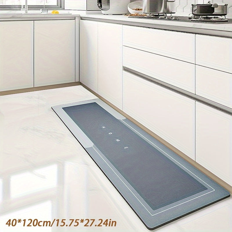 1pc High Quality Diatomaceous Earth Kitchen Floor Mat with Non-Slip Bottom Super Absorbent Floor Mat, Fast Drying Bathroom Living Room Large Carpet, Hotel Bath Mat, Hotel Commercial Gurpurak Mubarak