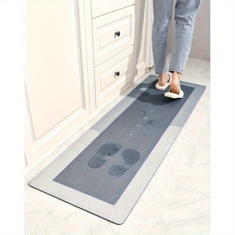 1pc High Quality Diatomaceous Earth Kitchen Floor Mat with Non-Slip Bottom Super Absorbent Floor Mat, Fast Drying Bathroom Living Room Large Carpet, Hotel Bath Mat, Hotel Commercial Gurpurak Mubarak