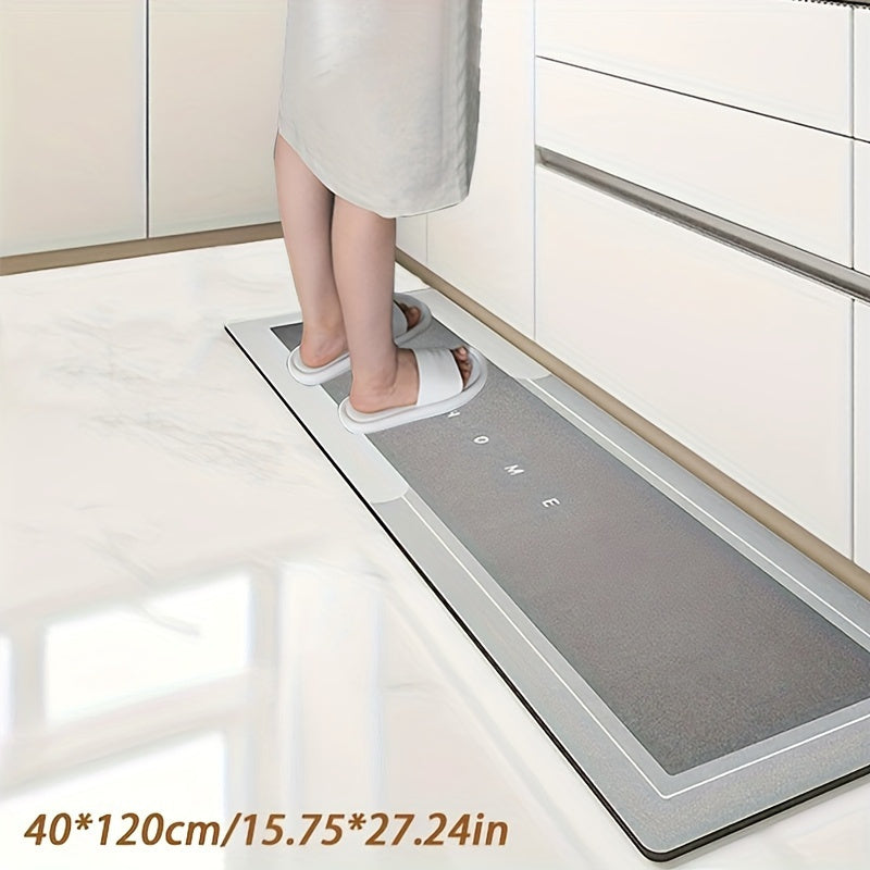 1pc High Quality Diatomaceous Earth Kitchen Floor Mat with Non-Slip Bottom Super Absorbent Floor Mat, Fast Drying Bathroom Living Room Large Carpet, Hotel Bath Mat, Hotel Commercial Gurpurak Mubarak