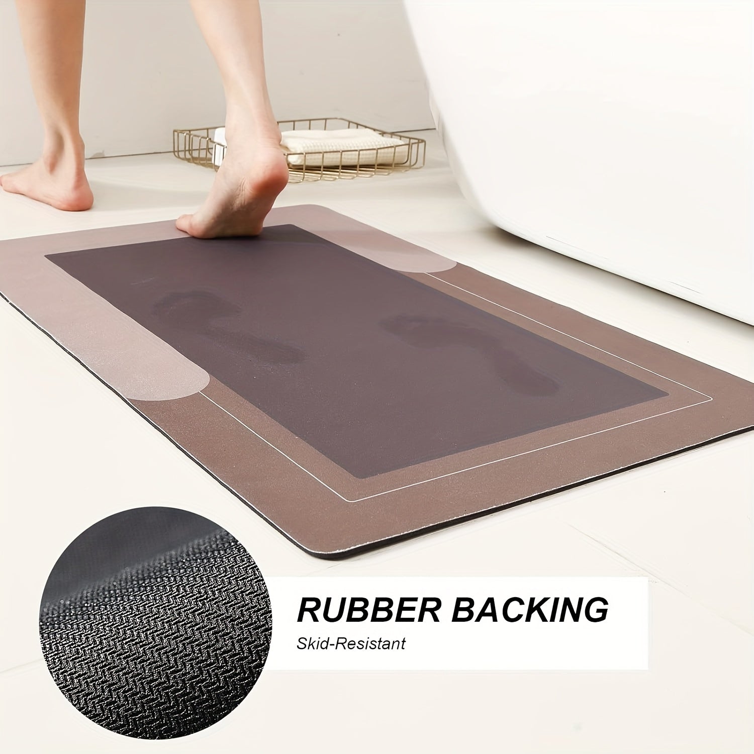 3pcs Ultra Soft Napa Light Beige Bath Mat And U-Shaped Toilet Rug, Water Absorbent And Non Slip Shower Bath Rug for Bathroom