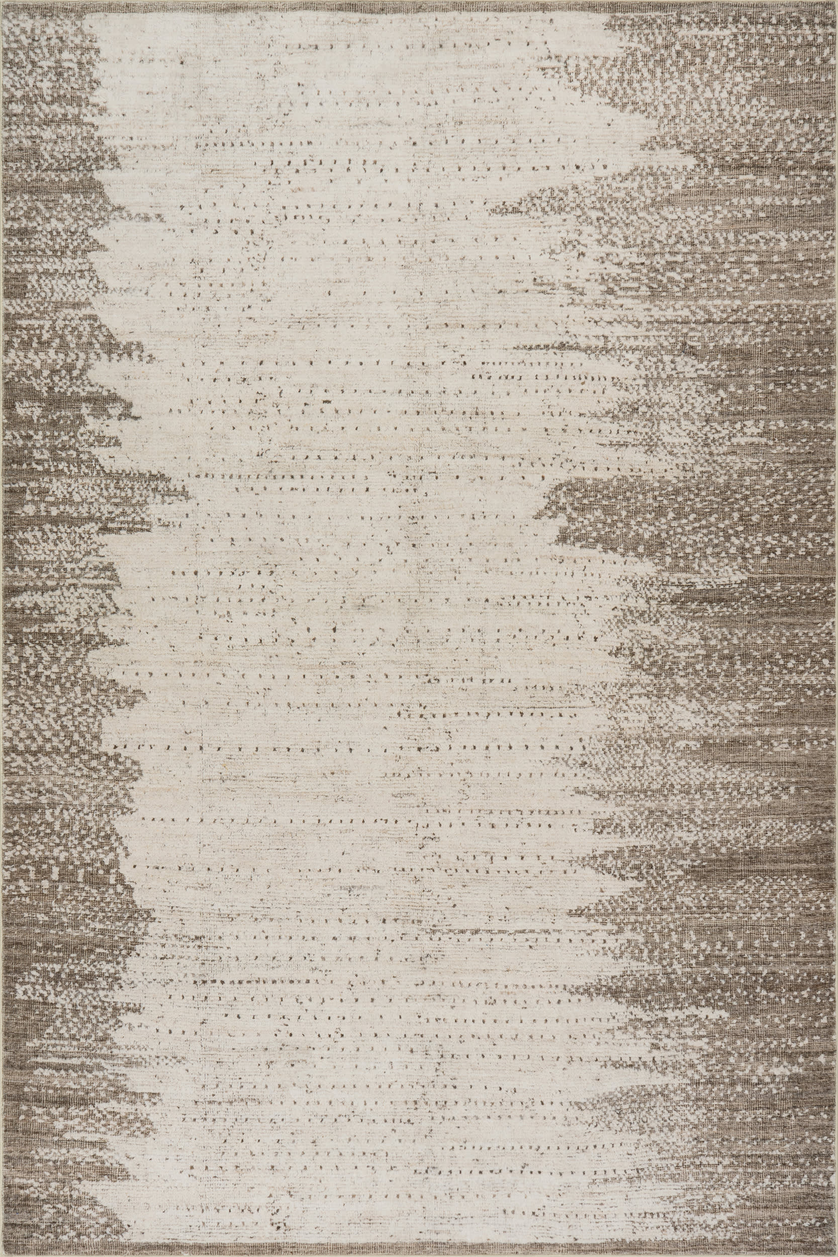 Aurellin Abstract Washable Rug | Ivory
