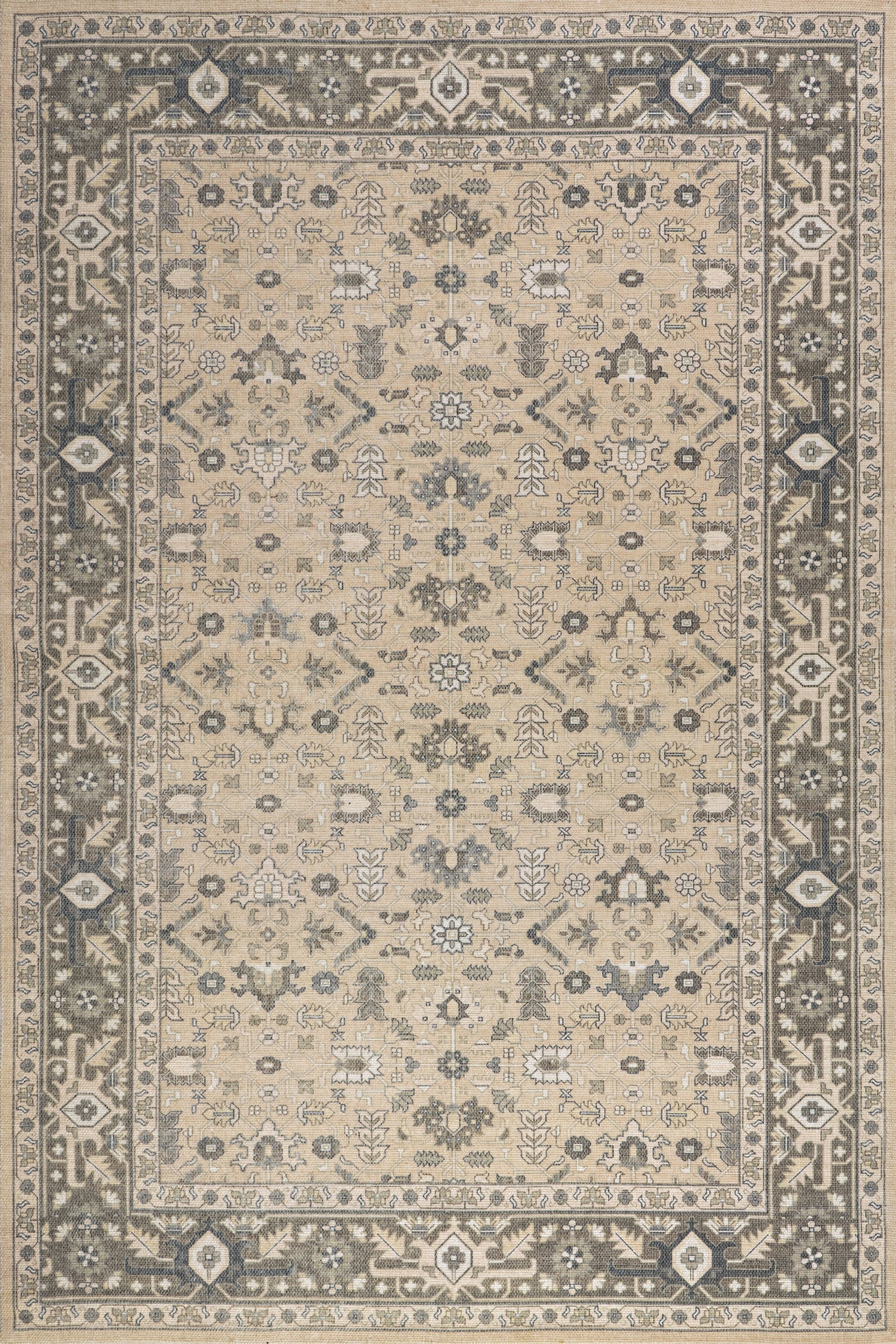 Anastasia Wool and Cotton Rug | Beige