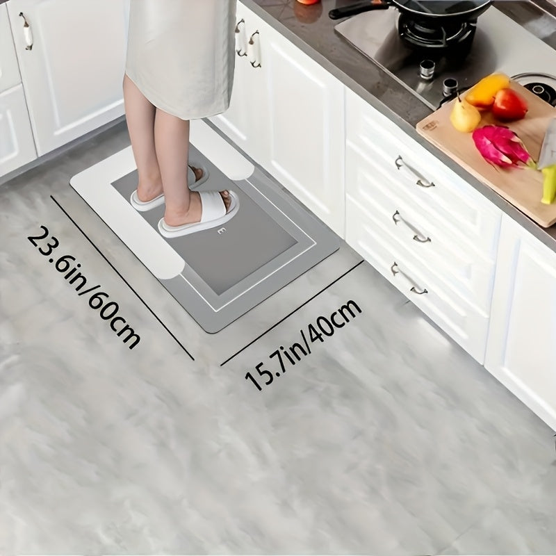 1pc High Quality Diatomaceous Earth Kitchen Floor Mat with Non-Slip Bottom Super Absorbent Floor Mat, Fast Drying Bathroom Living Room Large Carpet, Hotel Bath Mat, Hotel Commercial Gurpurak Mubarak