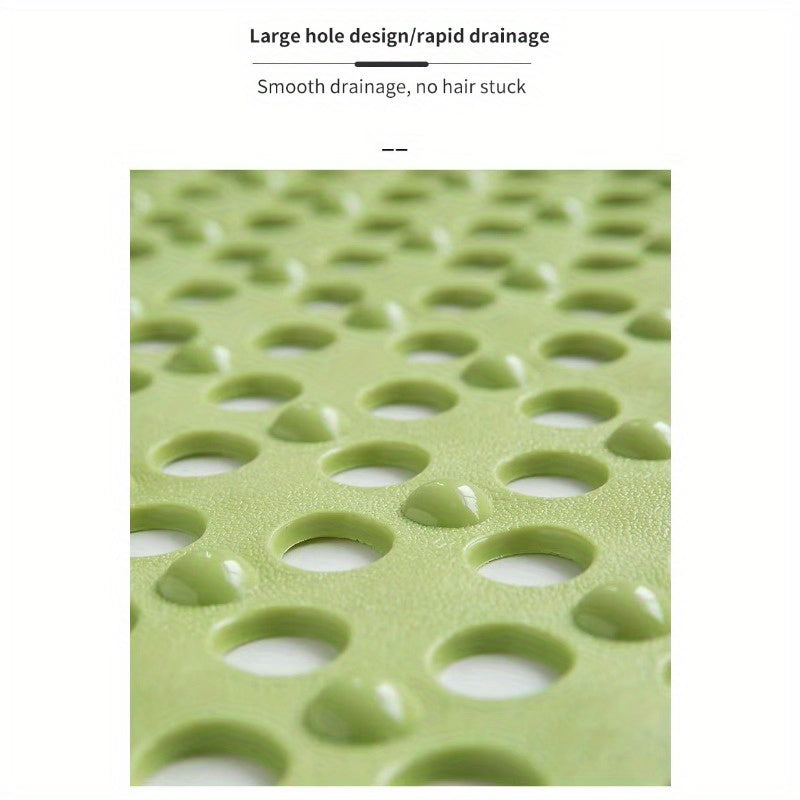 39" X 16" Extra Long Non-slip Bath Mat PVC Bathtub Mat Soft Shower Floor Mat with Drain Holes