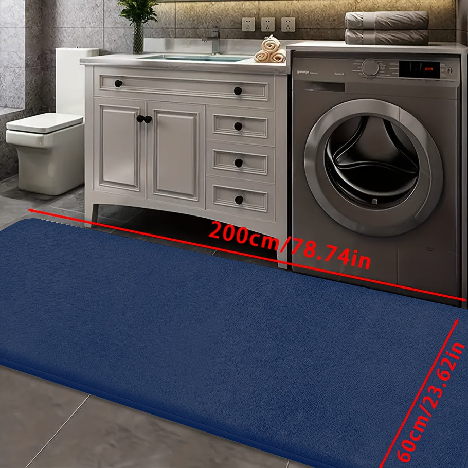 [Soft Bath Mat] Quick-Absorbent Soft Coral Fleece Bath Mat | Non-Slip, Machine Washable, 1.3cm Thick, 520g/㎡, Rectangular Design, for Bathroom, Bedroom, Kitchen, and Laundry Room