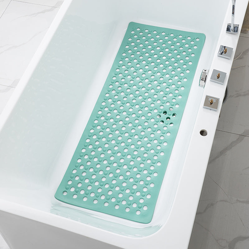 39" X 16" Extra Long Non-slip Bath Mat PVC Bathtub Mat Soft Shower Floor Mat with Drain Holes