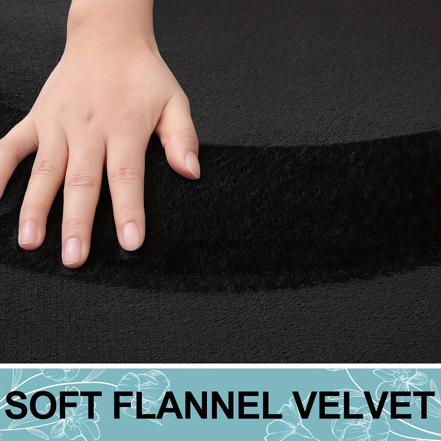Non-Slip Bath Mat - Quick-Dry Bathroom Floor Mat with Non-Slip Backing, Machine Washable, Soft Cushioned Surface for Shower, Bathtub, Kitchen - Black Bathroom Decor - Durable Polyester Mat for Wet Areas, Bathroom Mat, Shower Safety, Simple Design, Plush