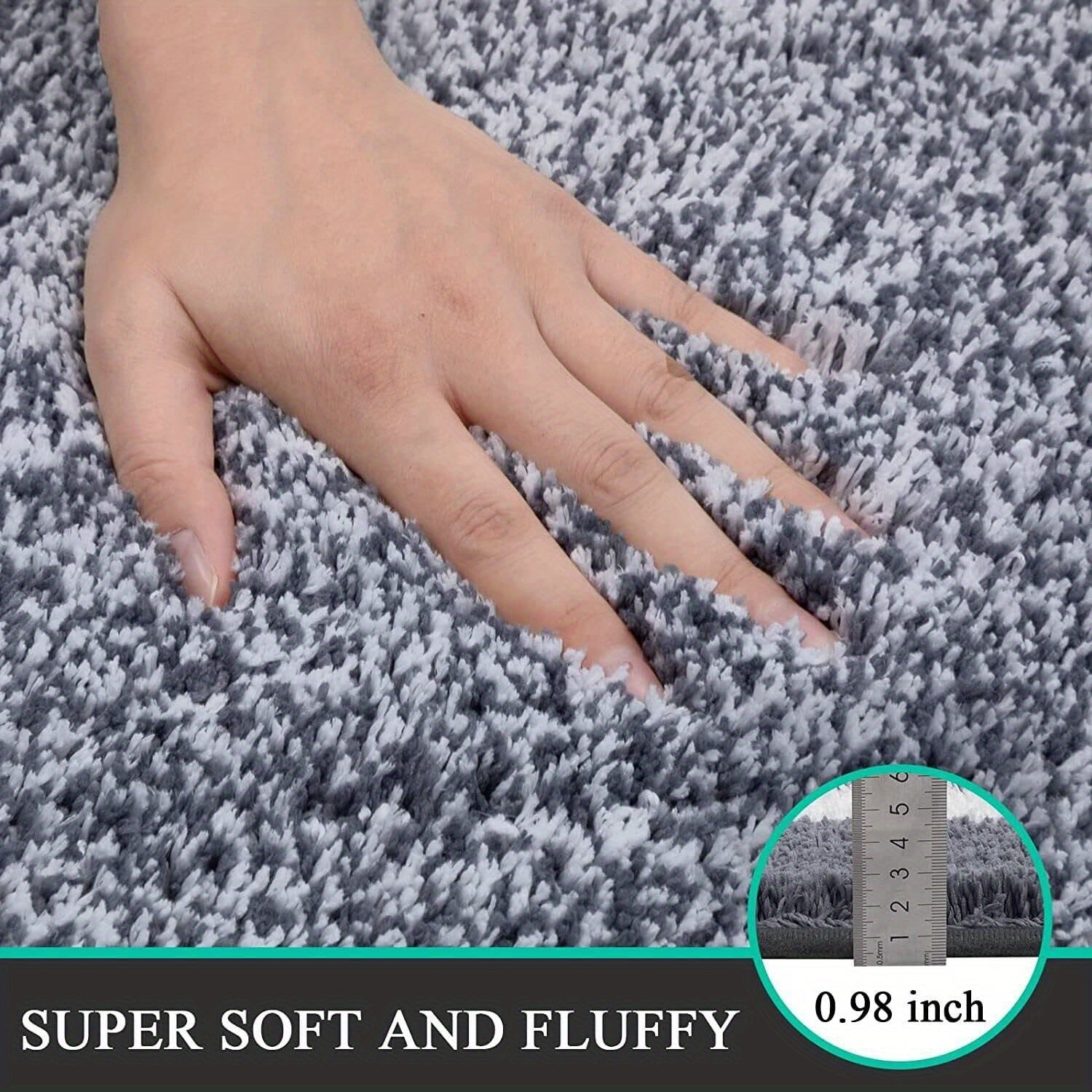 Bathroom Rugs Sets 2pcs, Non Slip Bath Mats for Bathroom, Absorbent Bath Rugs Floor Mat, Machine Washable Shower Rugs for Bathroom Floor, Tub and Shower