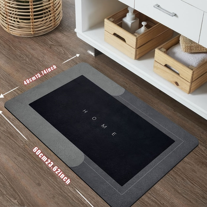 1pc TrueLove Super Absorbent Diatomaceous Earth Bathroom Mats - Quick-Drying, Non-Slip Floor Mats, Mats, Ideal For Bathroom, Carpets, And Bathroom Door Mats, Excellent Water Absorption