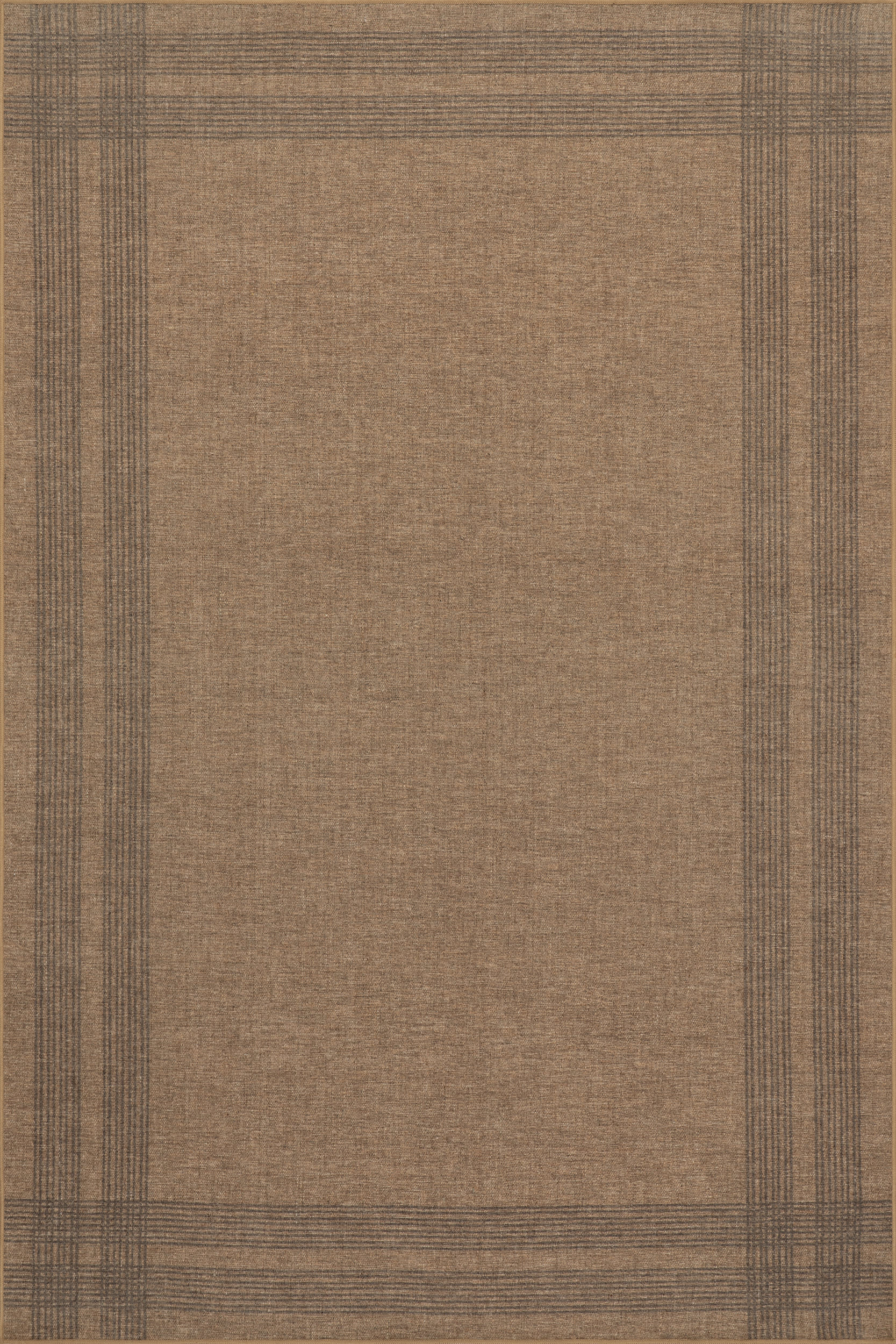 Bedford Soft Plaid Washable Rug | Tan