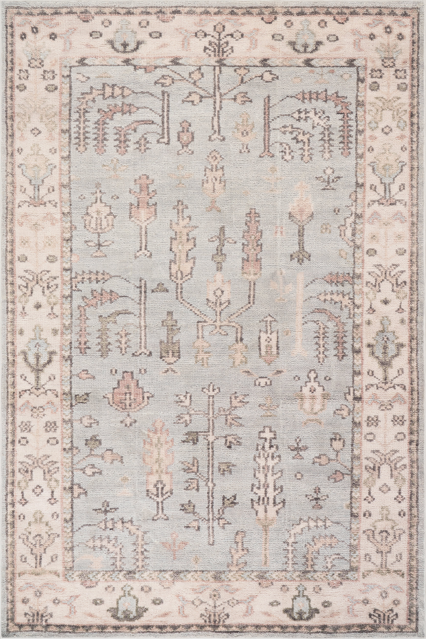 Athens Washable Rug | Light Blue