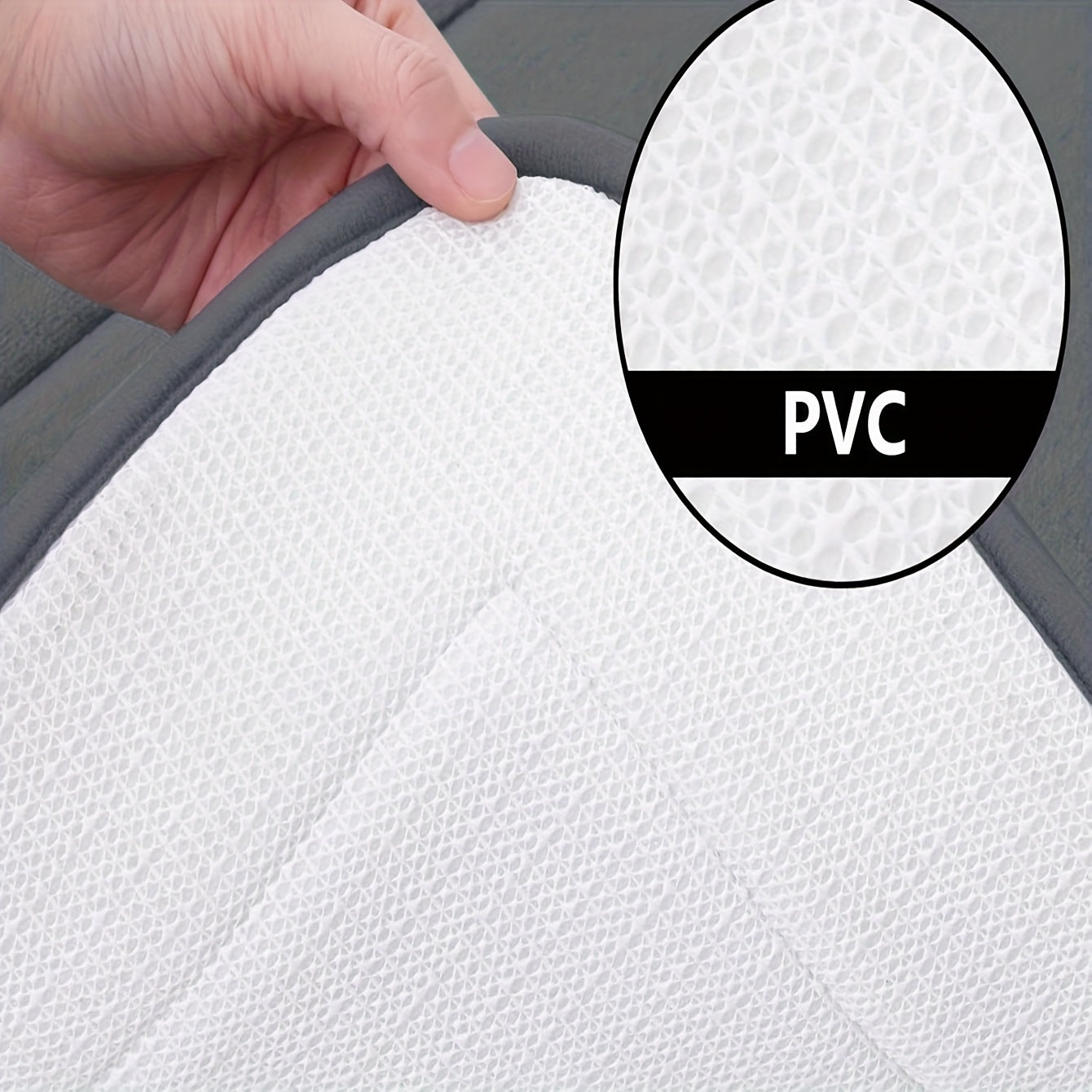 Non-Slip Bath Mat - Quick-Dry Bathroom Floor Mat with Non-Slip Backing, Machine Washable, Soft Cushioned Surface for Shower, Bathtub, Kitchen - Black Bathroom Decor - Durable Polyester Mat for Wet Areas, Bathroom Mat, Shower Safety, Simple Design, Plush