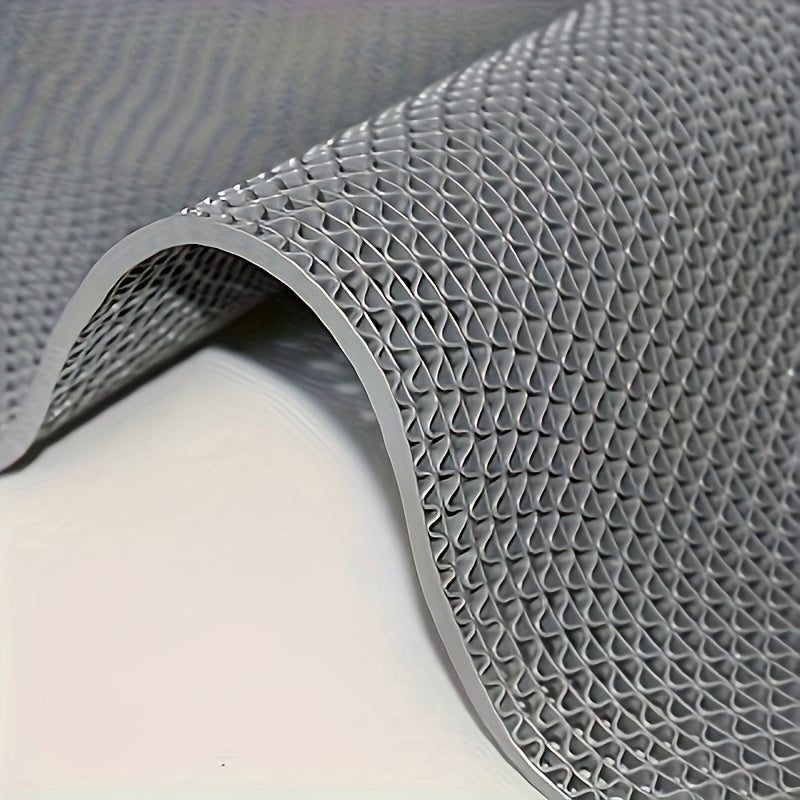[Anti-Slip Pad] Thin 1pc 4.5mm PVC Anti-Slip Pad | Hollow Non-Slip Drainage Mat for Bathroom and Kitchen, Machine Made, Hand Wash Only, Rectangular Shape, High Absorbency Mat