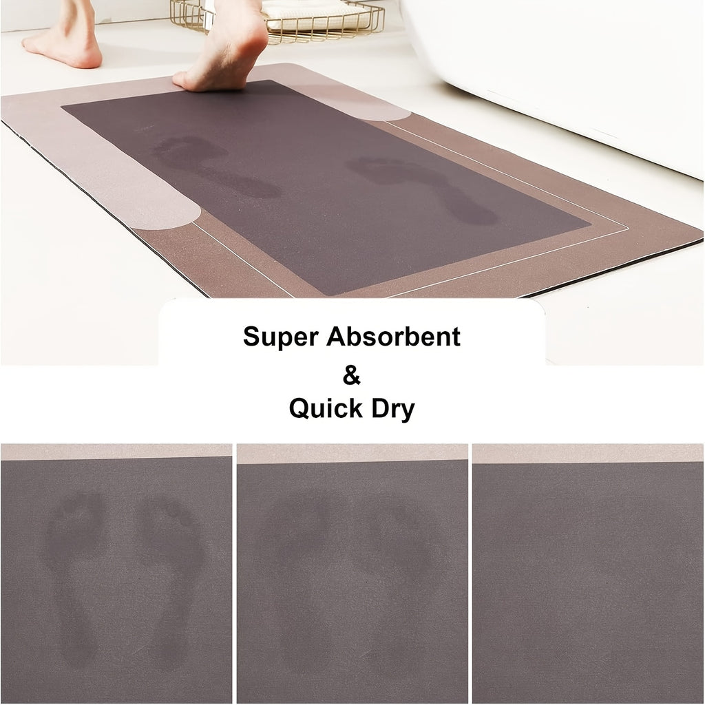 3pcs Ultra Soft Napa Light Beige Bath Mat And U-Shaped Toilet Rug, Water Absorbent And Non Slip Shower Bath Rug for Bathroom