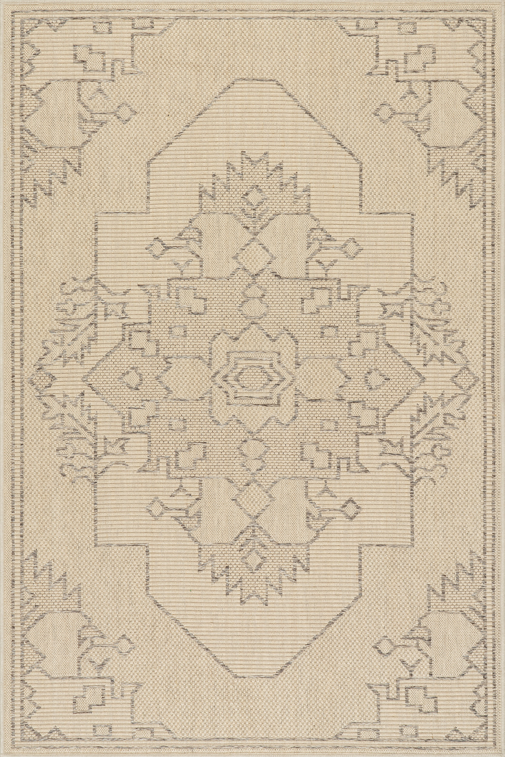 Beira Southwestern Vintage and Distressed Rug | Beige