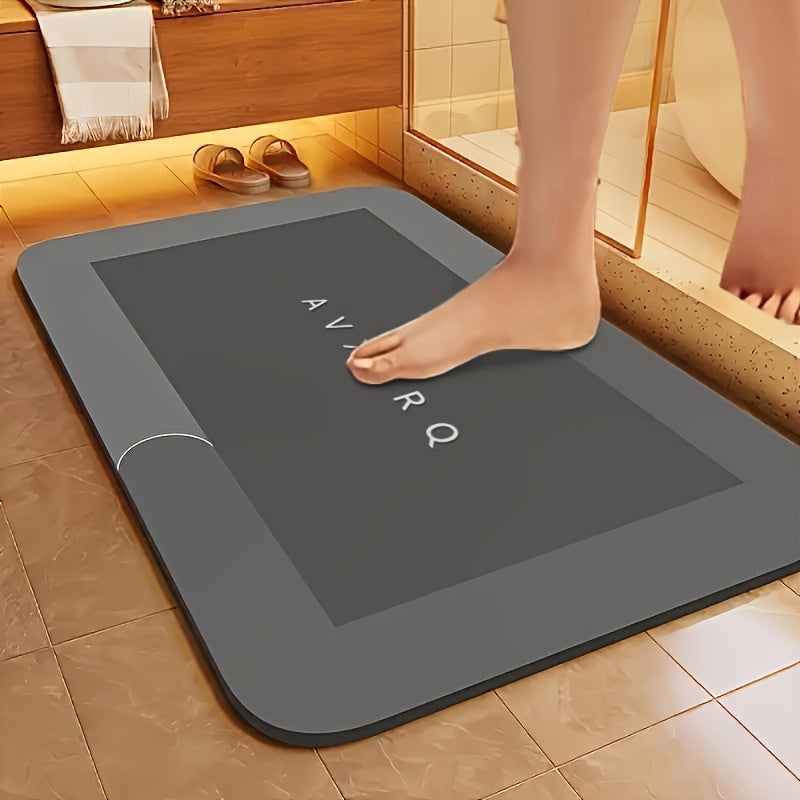 Super Absorbent Diatomite Bath Mat - Quick-Dry Non-Slip Bath Mat with Quick-Dry Technology, Super Absorbent Floor Mat for Bathroom, Shower, Kitchen, Laundry, RV - Non-Slip Backing, Quick-Dry Bathroom Mat for Home, Hotel, Spa - Easy to Clean Bathroom
