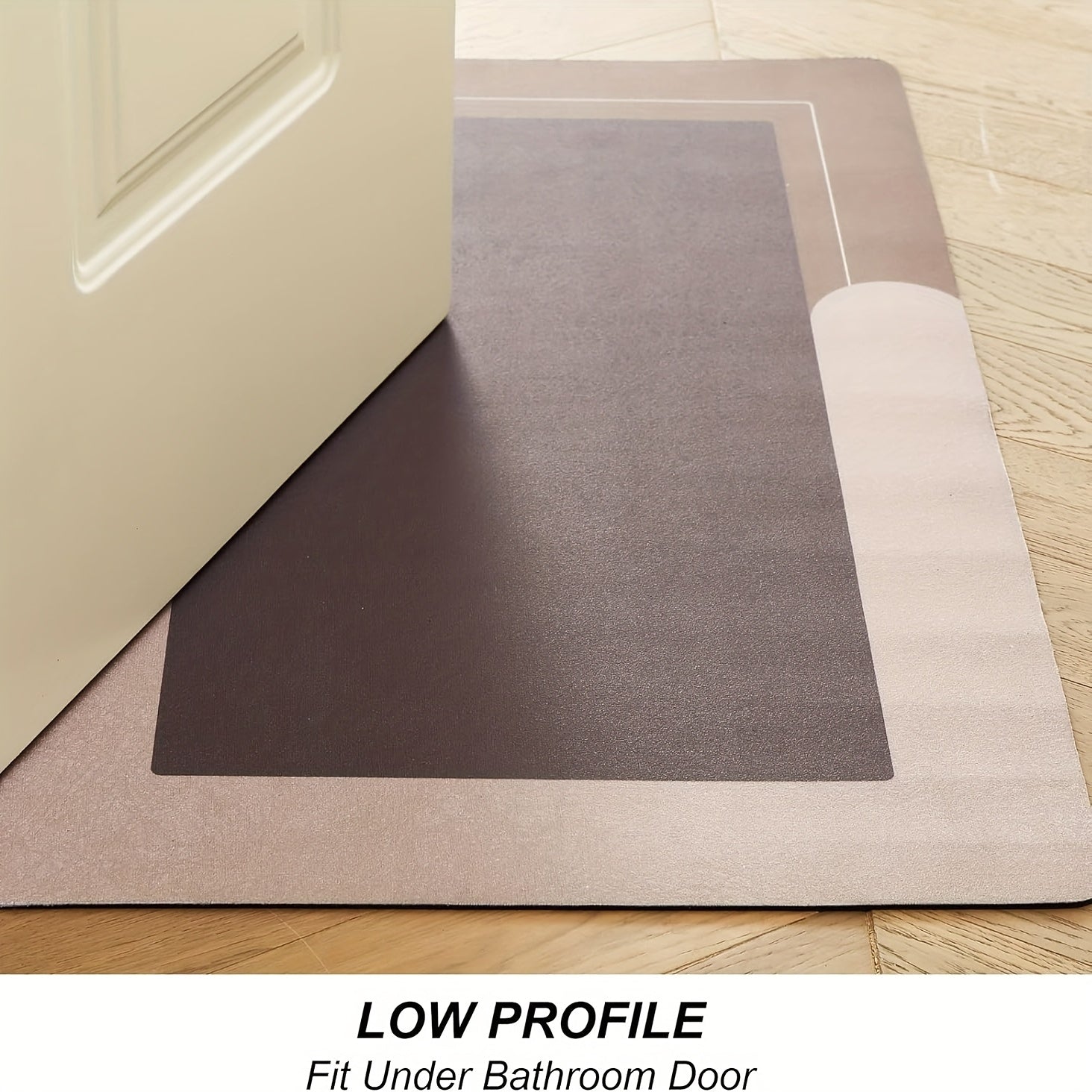 3pcs Ultra Soft Napa Light Beige Bath Mat And U-Shaped Toilet Rug, Water Absorbent And Non Slip Shower Bath Rug for Bathroom