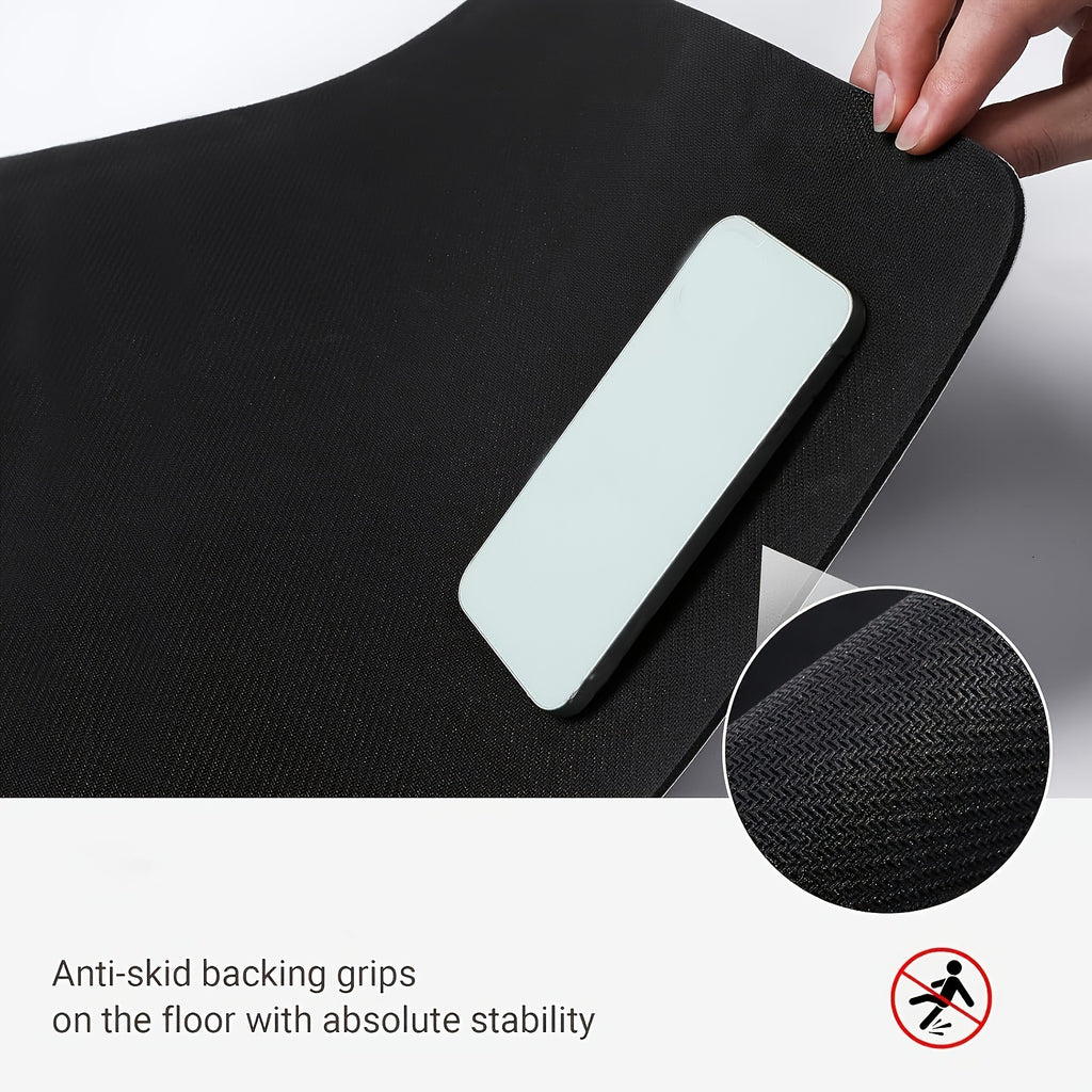 1pc Quick-Dry Bathroom Mat - Non-Slip, Absorbent Diatomaceous Earth Floor Mat with Geometric Design in Black, Gray, and White - Ideal for Shower, Entryway, Kitchen, or Bedroom - Machine Washable Polyester Blend, Bathroom Rug