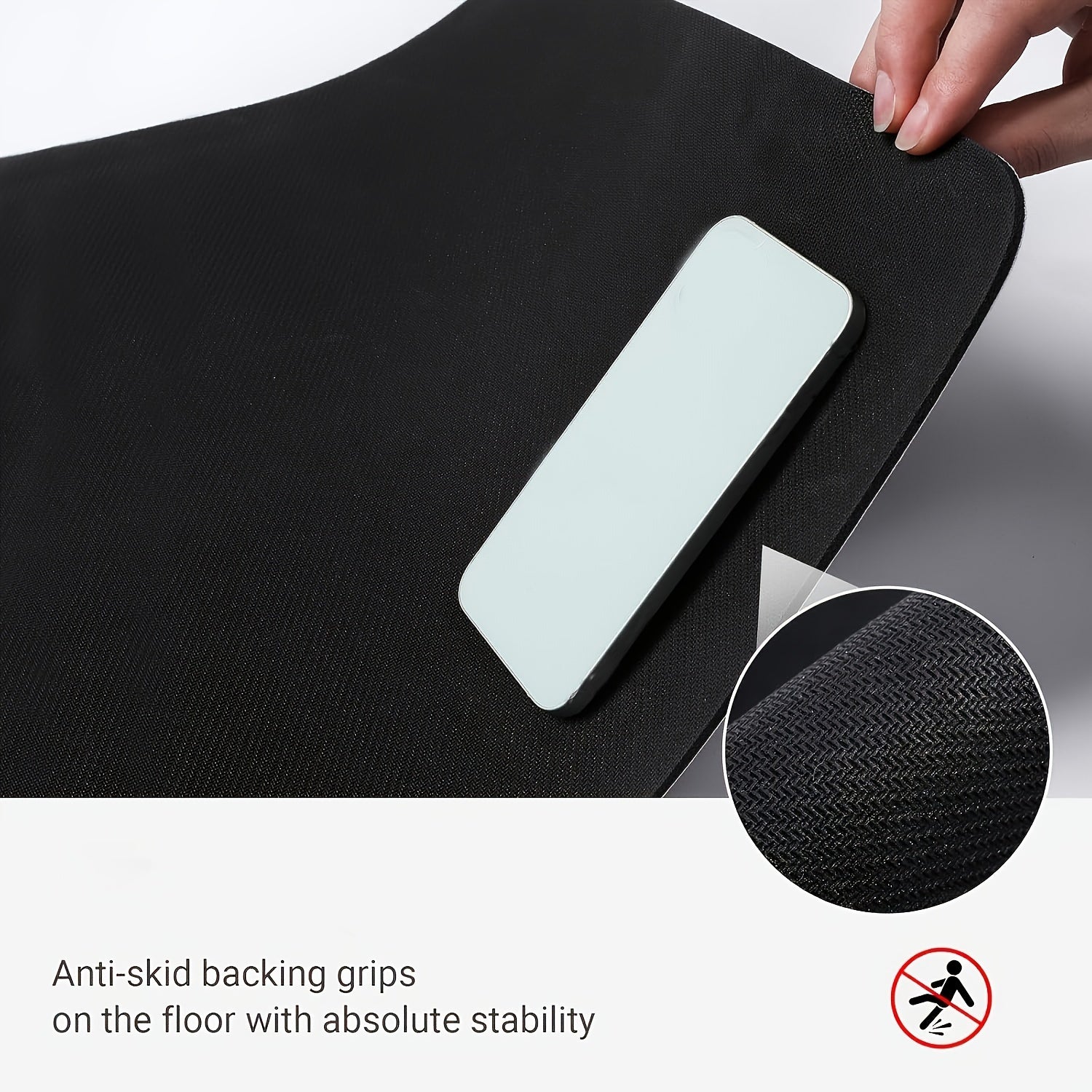 1pc Quick-Dry Bathroom Mat - Non-Slip, Absorbent Diatomaceous Earth Floor Mat with Geometric Design in Black, Gray, and White - Ideal for Shower, Entryway, Kitchen, or Bedroom - Machine Washable Polyester Blend, Bathroom Rug