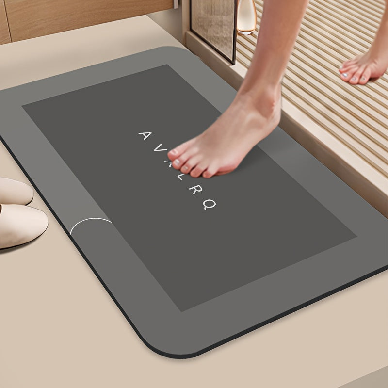 Super Absorbent Diatomite Bath Mat - Quick-Dry Non-Slip Bath Mat with Quick-Dry Technology, Super Absorbent Floor Mat for Bathroom, Shower, Kitchen, Laundry, RV - Non-Slip Backing, Quick-Dry Bathroom Mat for Home, Hotel, Spa - Easy to Clean Bathroom