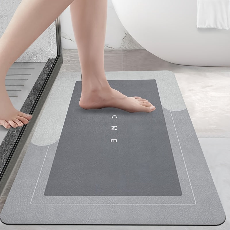 1pc TrueLove Super Absorbent Diatomaceous Earth Bathroom Mats - Quick-Drying, Non-Slip Floor Mats, Mats, Ideal For Bathroom, Carpets, And Bathroom Door Mats, Excellent Water Absorption