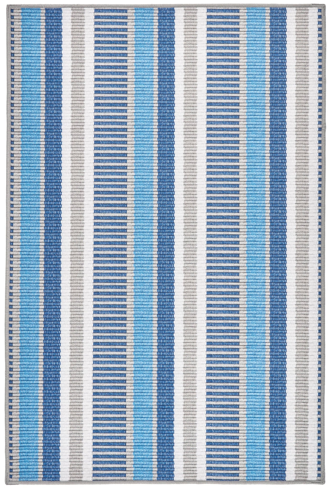 Always Greener Machine Washable Rug | Blue/Grey
