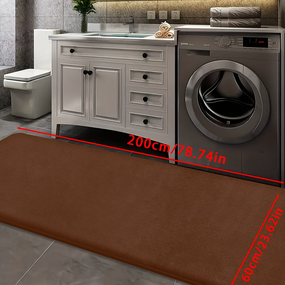 [Soft Bath Mat] Quick-Absorbent Soft Coral Fleece Bath Mat | Non-Slip, Machine Washable, 1.3cm Thick, 520g/㎡, Rectangular Design, for Bathroom, Bedroom, Kitchen, and Laundry Room
