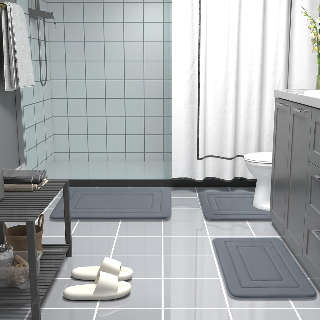 1pc Non-Slip Bath Mat - Extra Long Floor Mat (27.5x59"), Quick-Dry Bathroom, Kitchen, Office, Laundry Mat - Machine Washable Polyester Mat for Home, Spa, or Gift - Ideal for Women, Moms, Housewarming, Christmas, Birthday Presents - Easy Clean Bathroom,